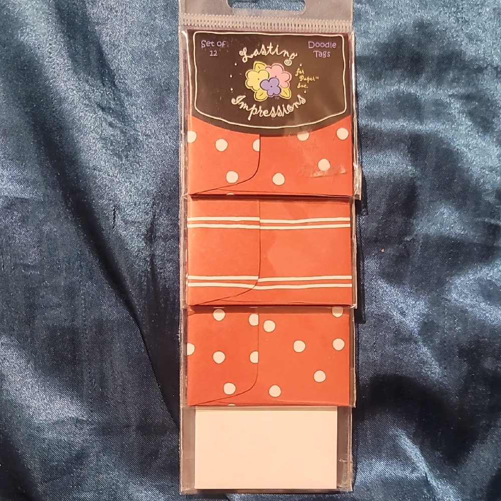 Orange Polka Dot and Striped Paper Set